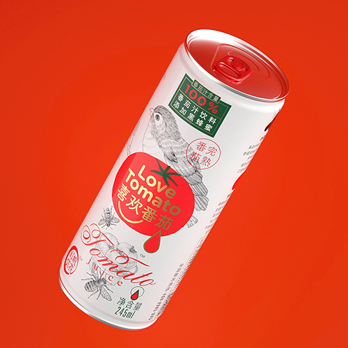 喜歡蕃茄飲料包裝設(shè)計(jì)